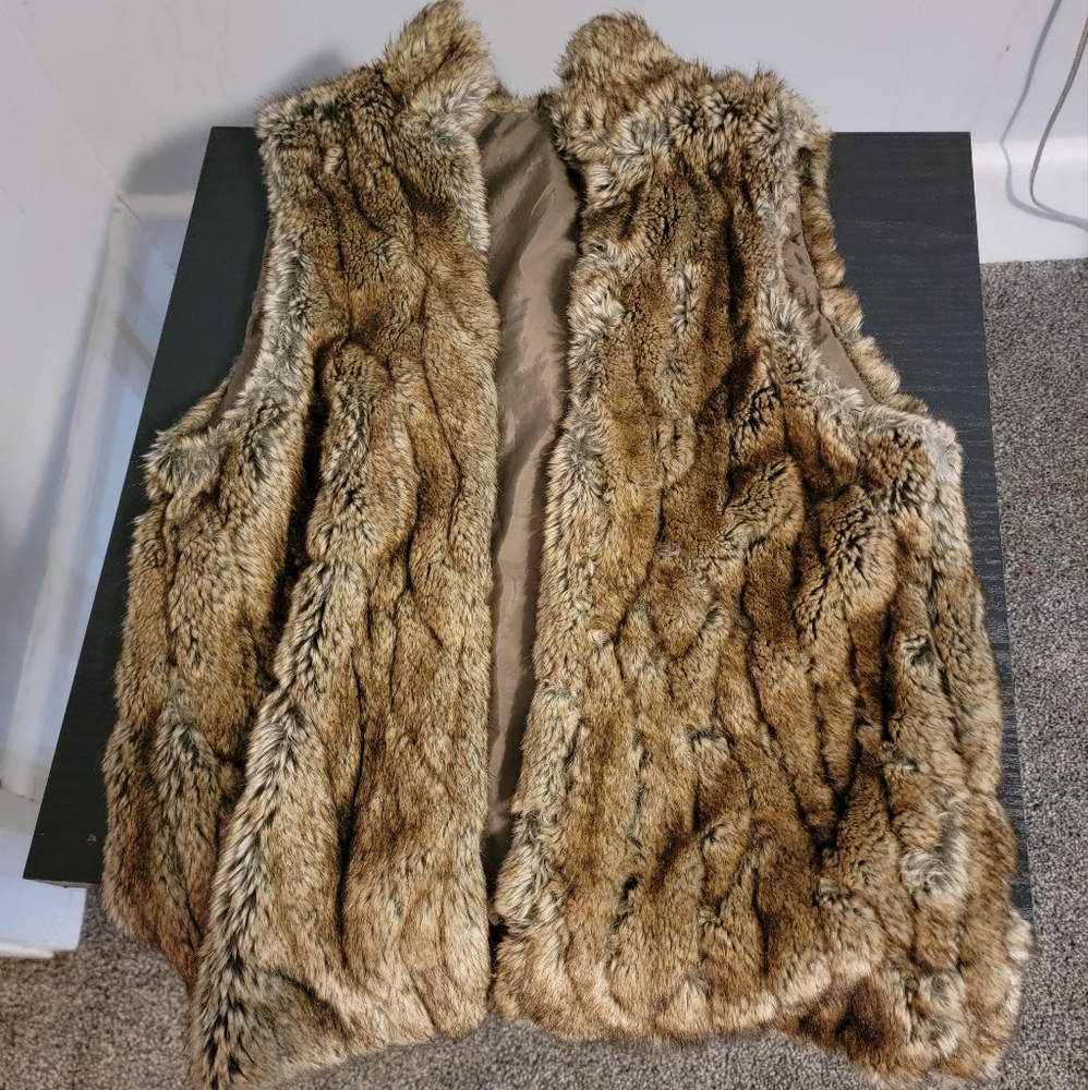 Faux fur vest